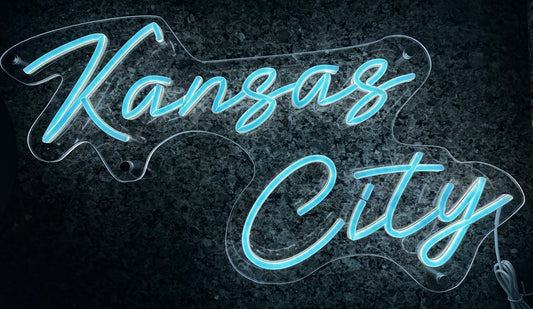 Kansas City - LED Neon Sign - 2FT Wide